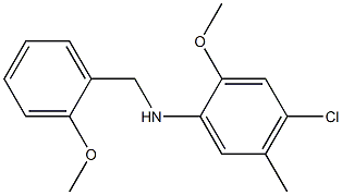 4-chloro-2-methoxy-N-[(2-methoxyphenyl)methyl]-5-methylaniline|