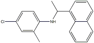 4-chloro-2-methyl-N-[1-(naphthalen-1-yl)ethyl]aniline