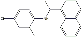  4-chloro-2-methyl-N-[1-(naphthalen-1-yl)ethyl]aniline