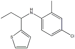 4-chloro-2-methyl-N-[1-(thiophen-2-yl)propyl]aniline Structure