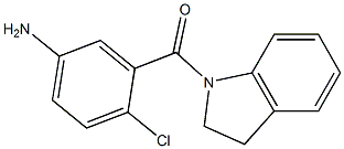 4-chloro-3-(2,3-dihydro-1H-indol-1-ylcarbonyl)aniline,,结构式
