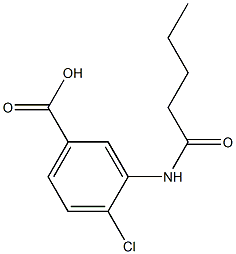 4-chloro-3-(pentanoylamino)benzoic acid,,结构式