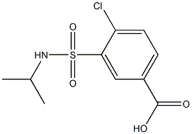 4-chloro-3-(propan-2-ylsulfamoyl)benzoic acid,,结构式