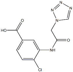 4-chloro-3-[(1H-tetrazol-1-ylacetyl)amino]benzoic acid