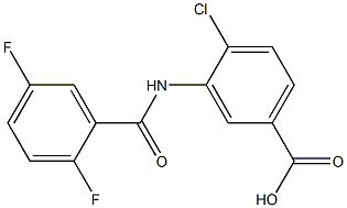 4-chloro-3-[(2,5-difluorobenzene)amido]benzoic acid Structure
