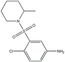 4-chloro-3-[(2-methylpiperidine-1-)sulfonyl]aniline 化学構造式