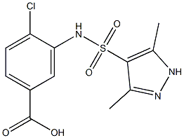 4-chloro-3-[(3,5-dimethyl-1H-pyrazole-4-)sulfonamido]benzoic acid
