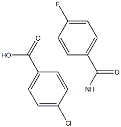 4-chloro-3-[(4-fluorobenzoyl)amino]benzoic acid