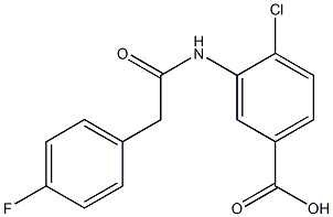 4-chloro-3-[2-(4-fluorophenyl)acetamido]benzoic acid