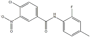 4-chloro-N-(2-fluoro-4-methylphenyl)-3-nitrobenzamide