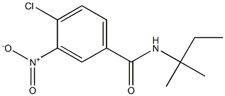 4-chloro-N-(2-methylbutan-2-yl)-3-nitrobenzamide 化学構造式