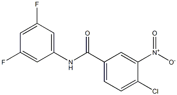 4-氯-N-(3,5-二氟苯基)-3-硝基苯甲酰胺,,结构式