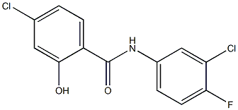  4-chloro-N-(3-chloro-4-fluorophenyl)-2-hydroxybenzamide