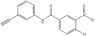 4-chloro-N-(3-ethynylphenyl)-3-nitrobenzamide Struktur