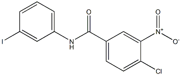 4-chloro-N-(3-iodophenyl)-3-nitrobenzamide,,结构式