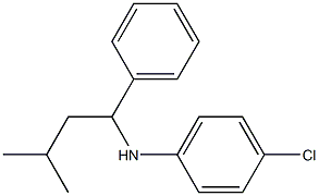  4-chloro-N-(3-methyl-1-phenylbutyl)aniline