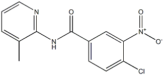 4-chloro-N-(3-methylpyridin-2-yl)-3-nitrobenzamide Structure
