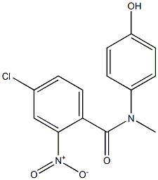 4-chloro-N-(4-hydroxyphenyl)-N-methyl-2-nitrobenzamide Struktur