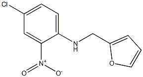 4-chloro-N-(furan-2-ylmethyl)-2-nitroaniline 化学構造式