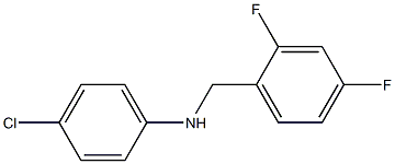 4-chloro-N-[(2,4-difluorophenyl)methyl]aniline Structure