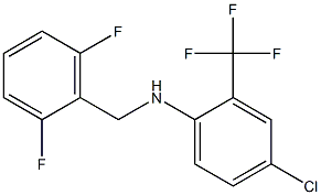 4-chloro-N-[(2,6-difluorophenyl)methyl]-2-(trifluoromethyl)aniline Structure