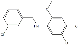 4-chloro-N-[(3-chlorophenyl)methyl]-2,5-dimethoxyaniline