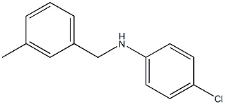 4-chloro-N-[(3-methylphenyl)methyl]aniline,,结构式