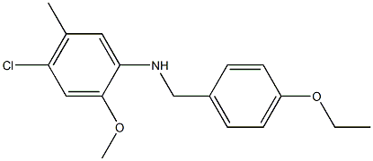 4-chloro-N-[(4-ethoxyphenyl)methyl]-2-methoxy-5-methylaniline