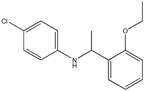 4-chloro-N-[1-(2-ethoxyphenyl)ethyl]aniline 化学構造式