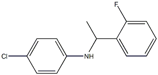  4-chloro-N-[1-(2-fluorophenyl)ethyl]aniline