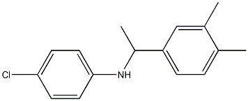 4-chloro-N-[1-(3,4-dimethylphenyl)ethyl]aniline Structure