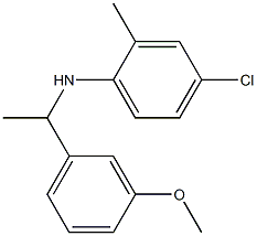 4-chloro-N-[1-(3-methoxyphenyl)ethyl]-2-methylaniline Struktur