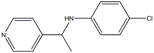 4-chloro-N-[1-(pyridin-4-yl)ethyl]aniline,,结构式
