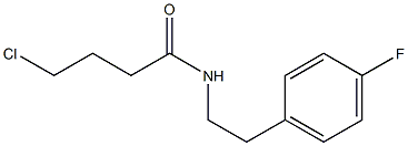 4-chloro-N-[2-(4-fluorophenyl)ethyl]butanamide,,结构式