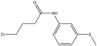 4-chloro-N-[3-(methylsulfanyl)phenyl]butanamide,,结构式