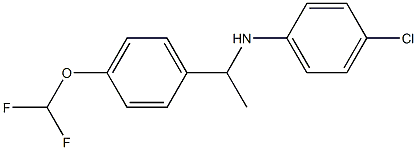  4-chloro-N-{1-[4-(difluoromethoxy)phenyl]ethyl}aniline