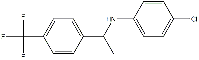 4-chloro-N-{1-[4-(trifluoromethyl)phenyl]ethyl}aniline,,结构式