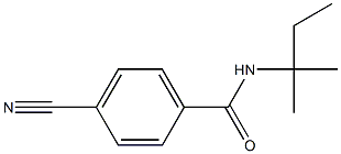 4-cyano-N-(1,1-dimethylpropyl)benzamide Struktur