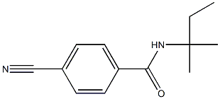 4-cyano-N-(1,1-dimethylpropyl)benzamide Structure