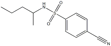 4-cyano-N-(1-methylbutyl)benzenesulfonamide