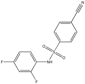 4-cyano-N-(2,4-difluorophenyl)benzenesulfonamide