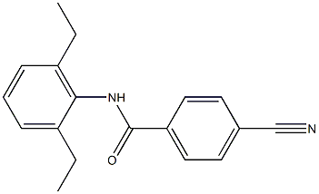 4-cyano-N-(2,6-diethylphenyl)benzamide Structure