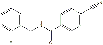 4-cyano-N-(2-fluorobenzyl)benzamide Struktur
