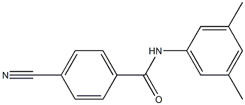 4-cyano-N-(3,5-dimethylphenyl)benzamide Struktur