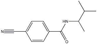 4-cyano-N-(3-methylbutan-2-yl)benzamide Struktur