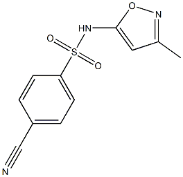 4-cyano-N-(3-methylisoxazol-5-yl)benzenesulfonamide