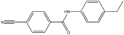 4-cyano-N-(4-ethylphenyl)benzamide Struktur