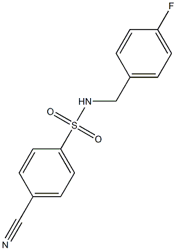 4-cyano-N-(4-fluorobenzyl)benzenesulfonamide|