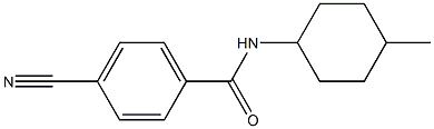 4-cyano-N-(4-methylcyclohexyl)benzamide Struktur