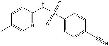 4-cyano-N-(5-methylpyridin-2-yl)benzene-1-sulfonamide